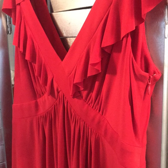 Sleeveless red dress - Picture 5 of 11